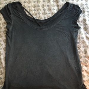American Eagle Charcoal Grey Cross Front Top🌪🌪